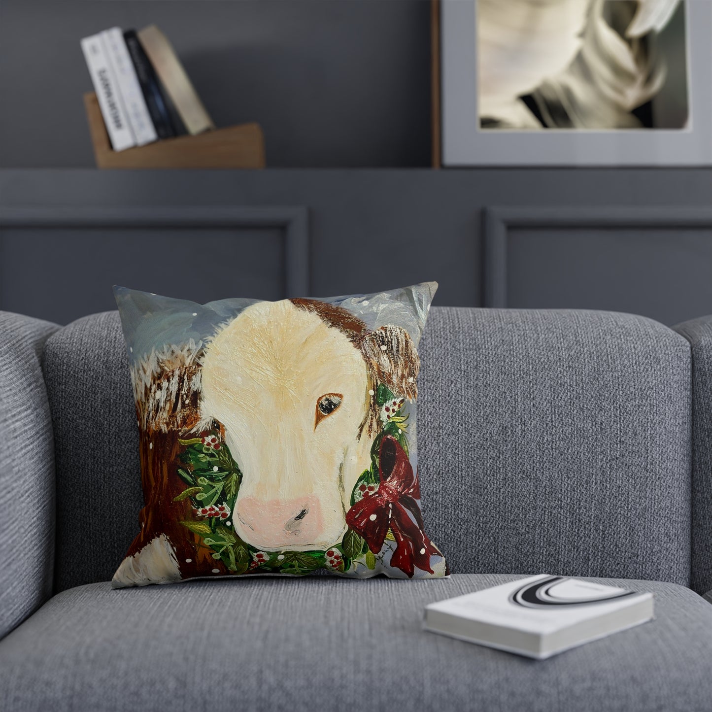 Christmas Hereford Pillow