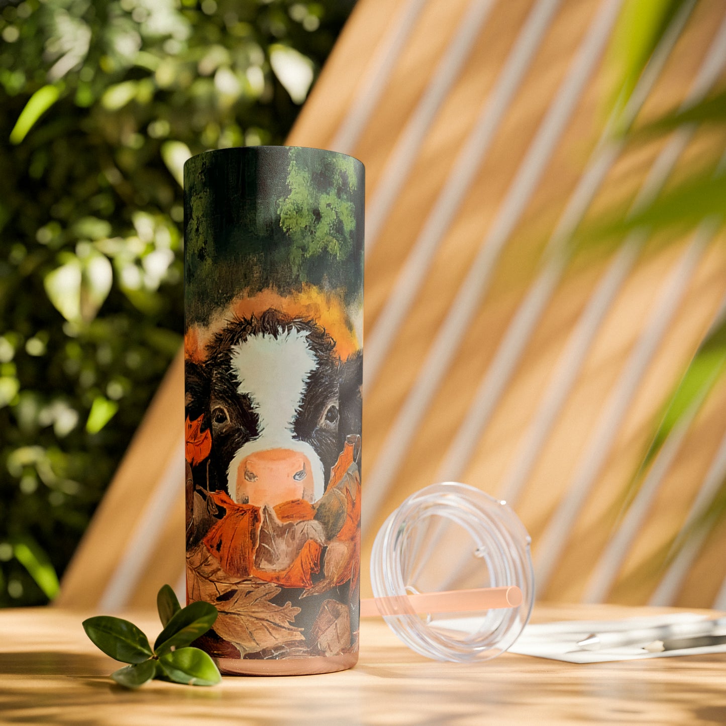 Skinny Tumbler with Straw, 20oz