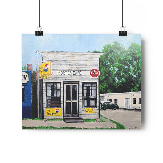 Porter Cafe Giclée Art Print