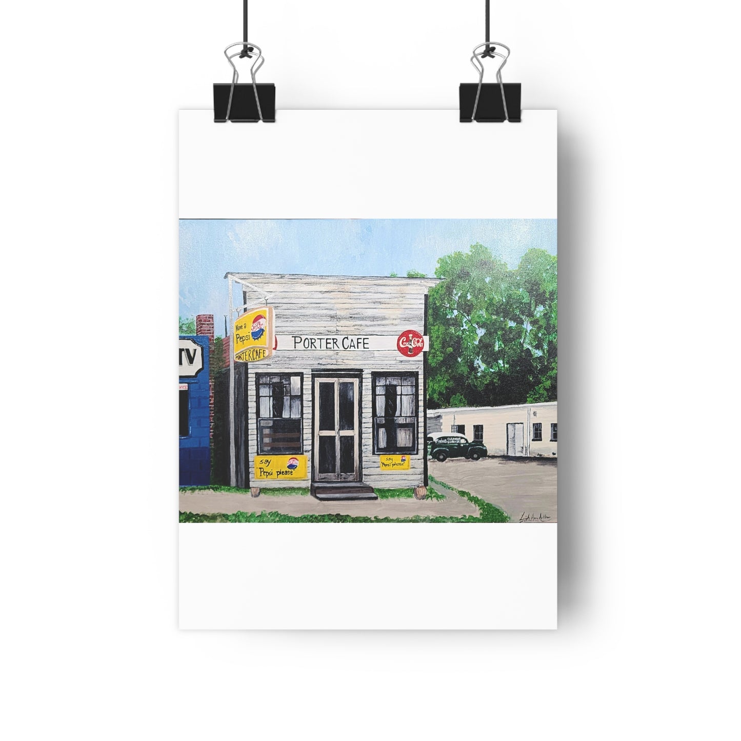 Porter Cafe Giclée Art Print