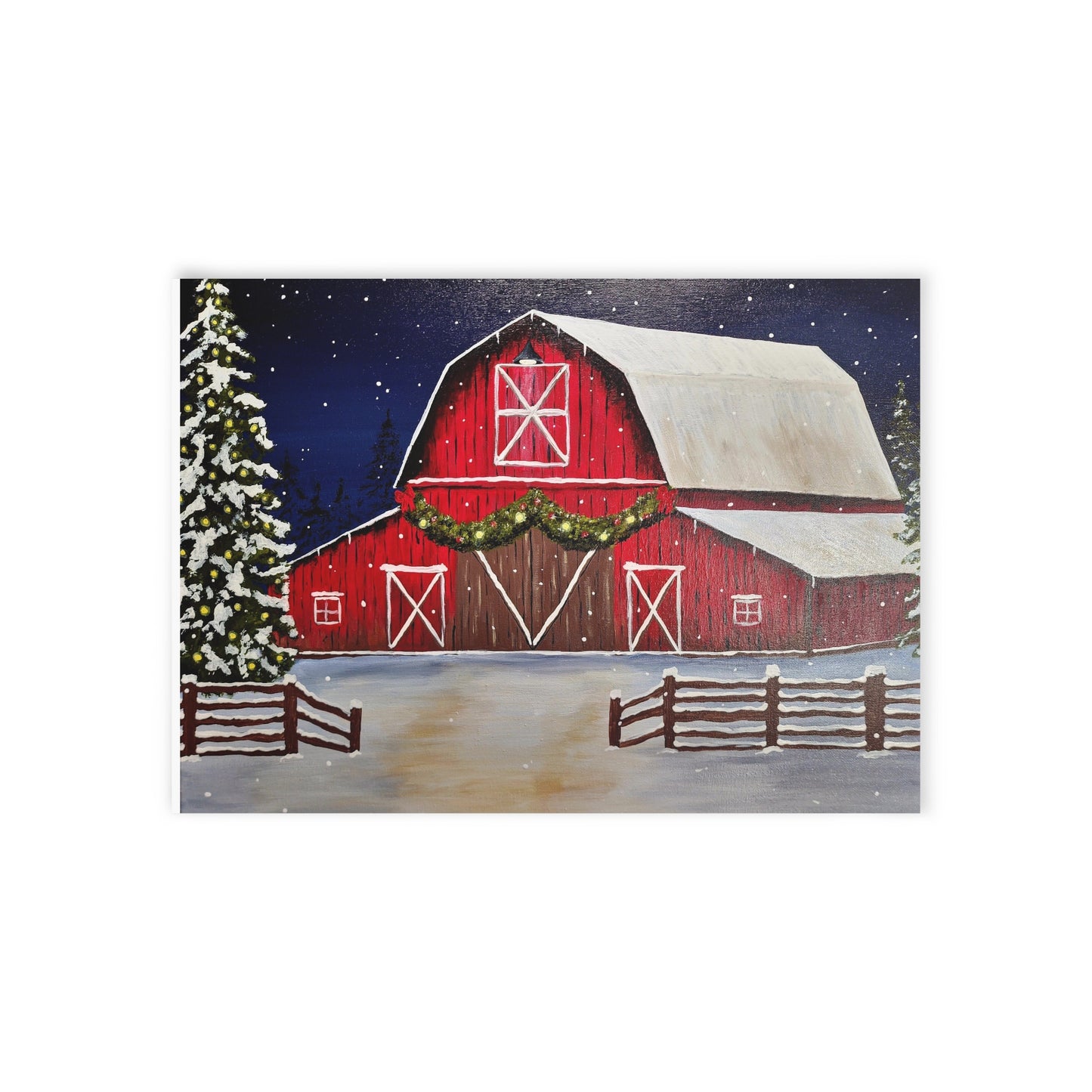 Christmas Barn Holiday Cards (One-sided print)