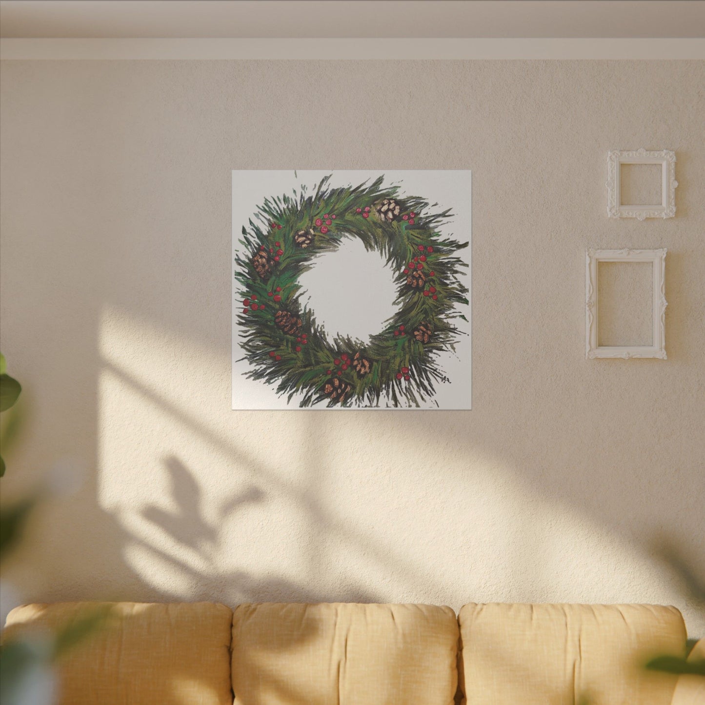 Christmas Wreath Giclée Print Canvas