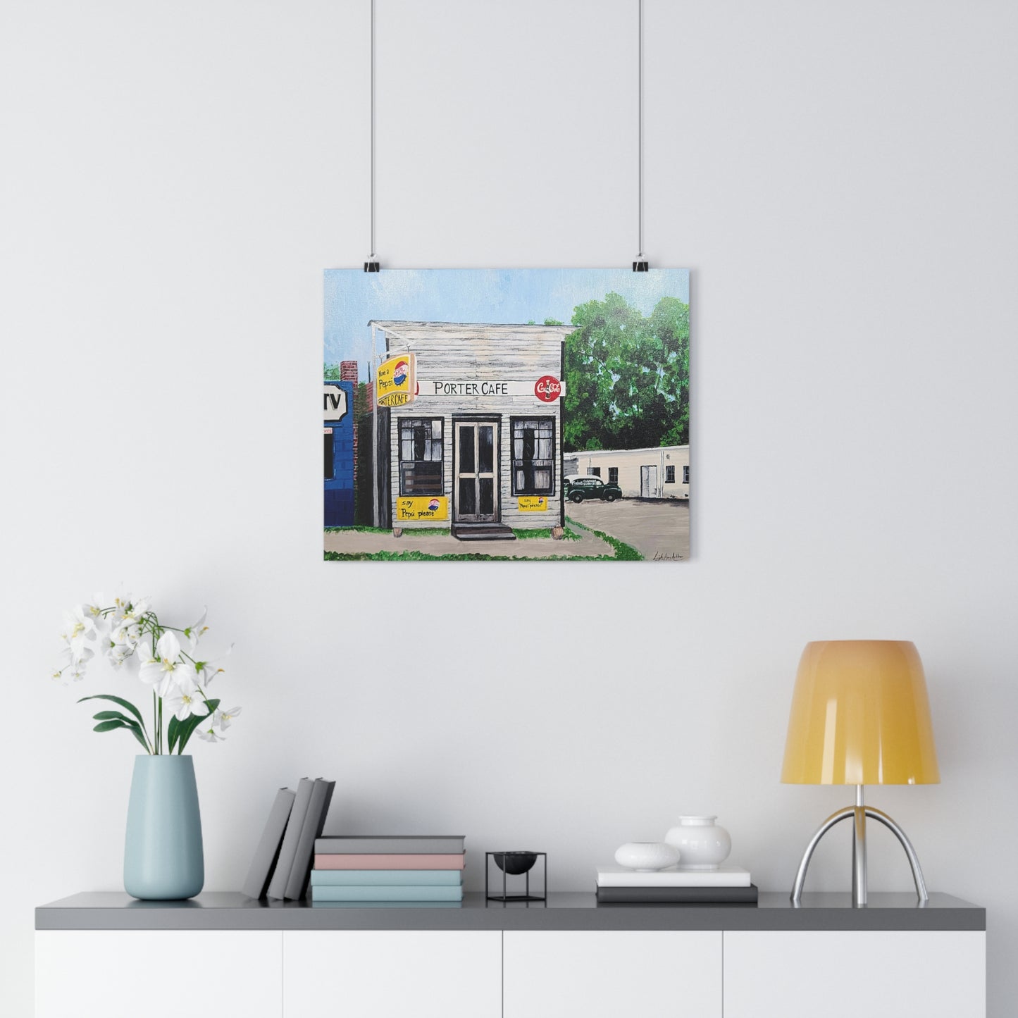Porter Cafe Giclée Art Print