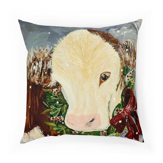Christmas Hereford Pillow
