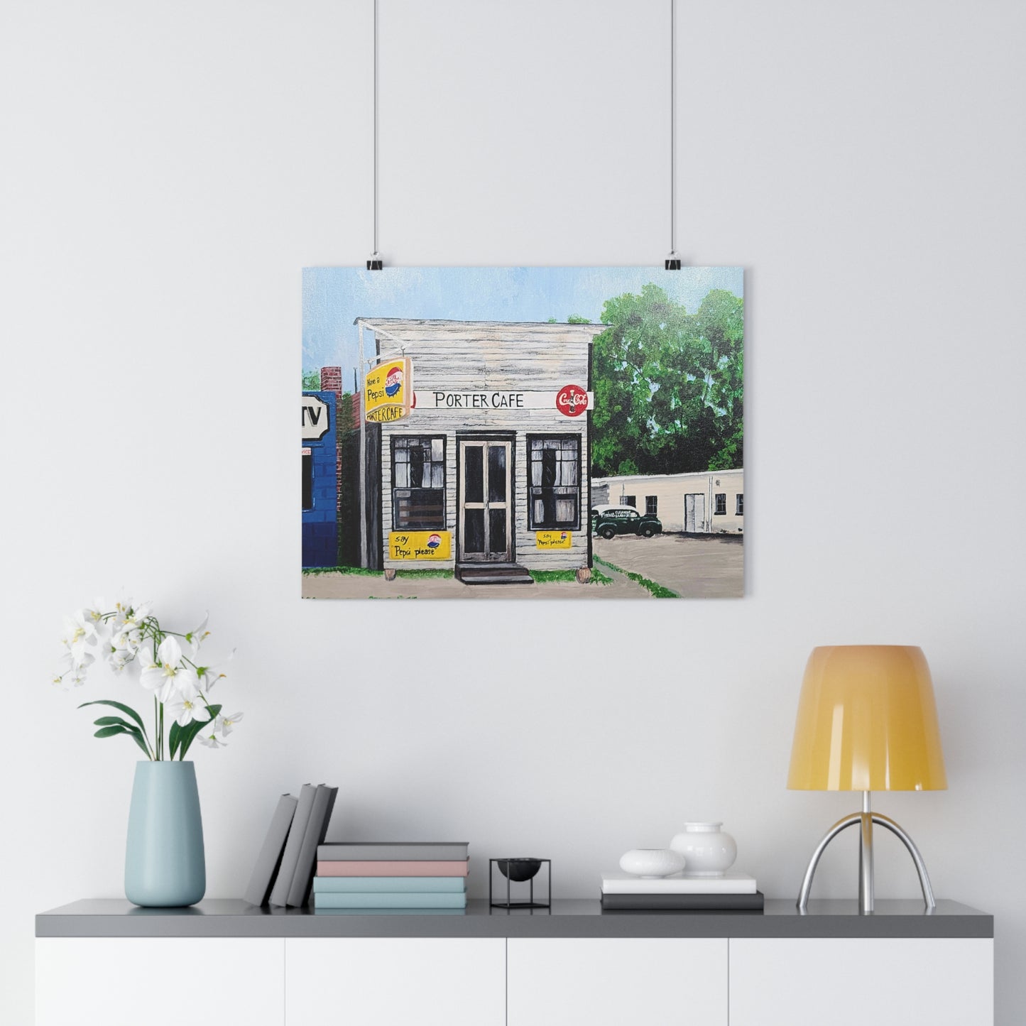 Porter Cafe Giclée Art Print