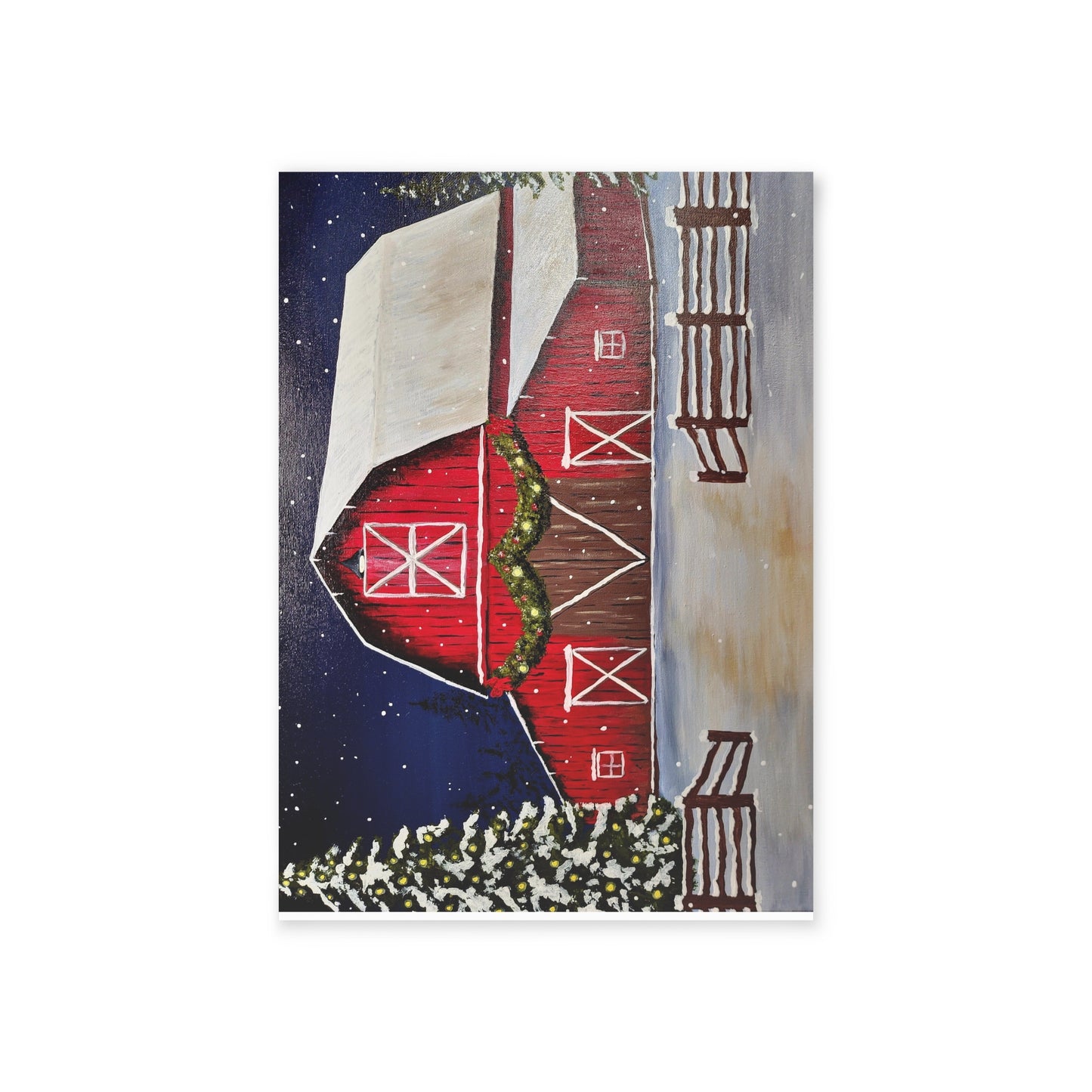 Christmas Barn Holiday Cards (One-sided print)